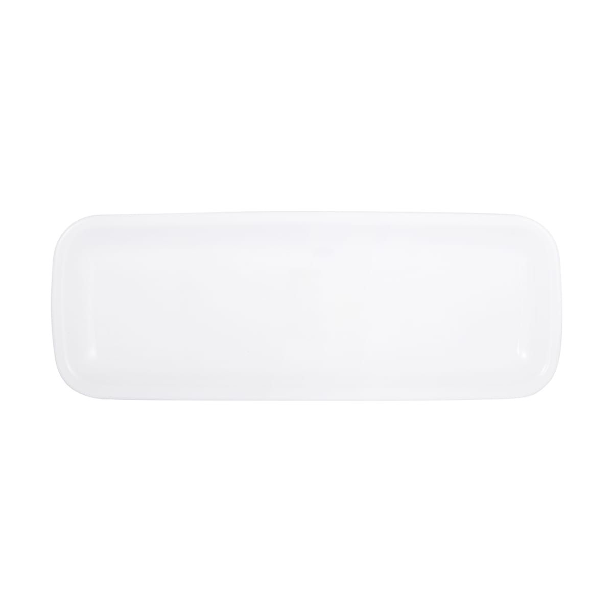 White Rectangle Food Tray