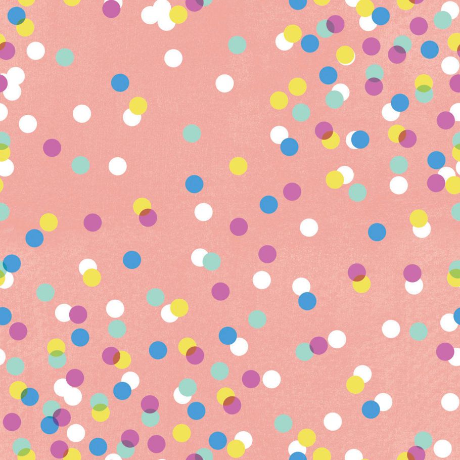 Hallmark Gift Wrap Roll - Confetti Spots