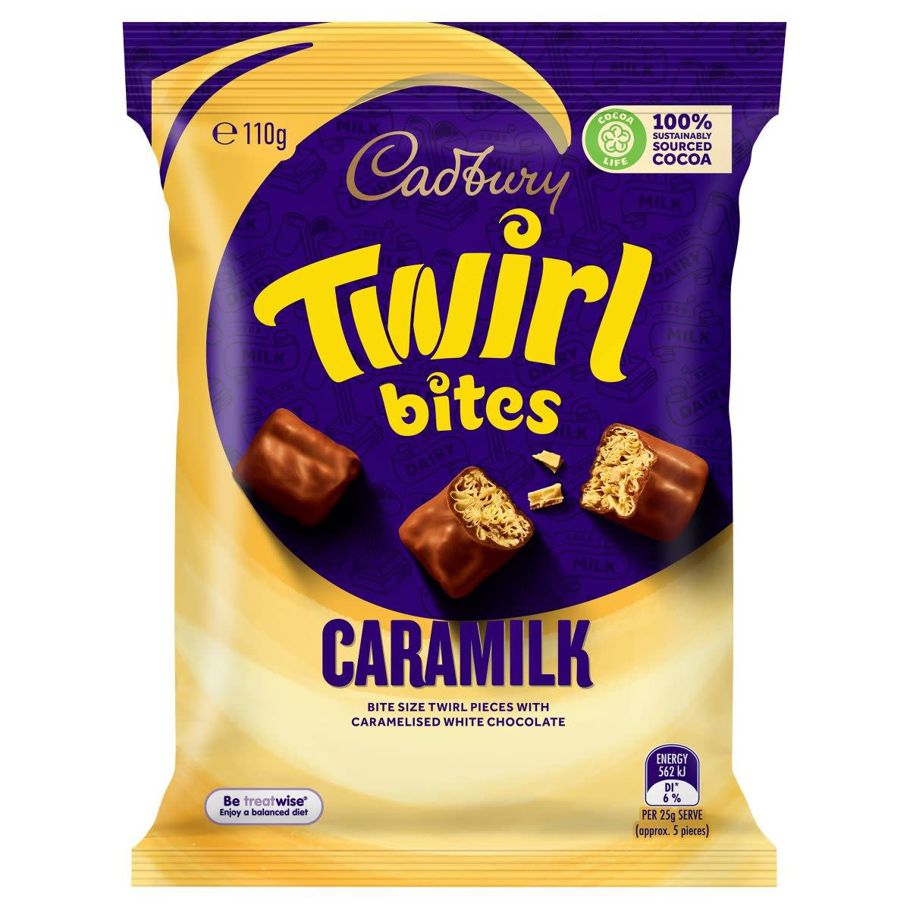 Cadbury Twirl Bites Caramilk 110g