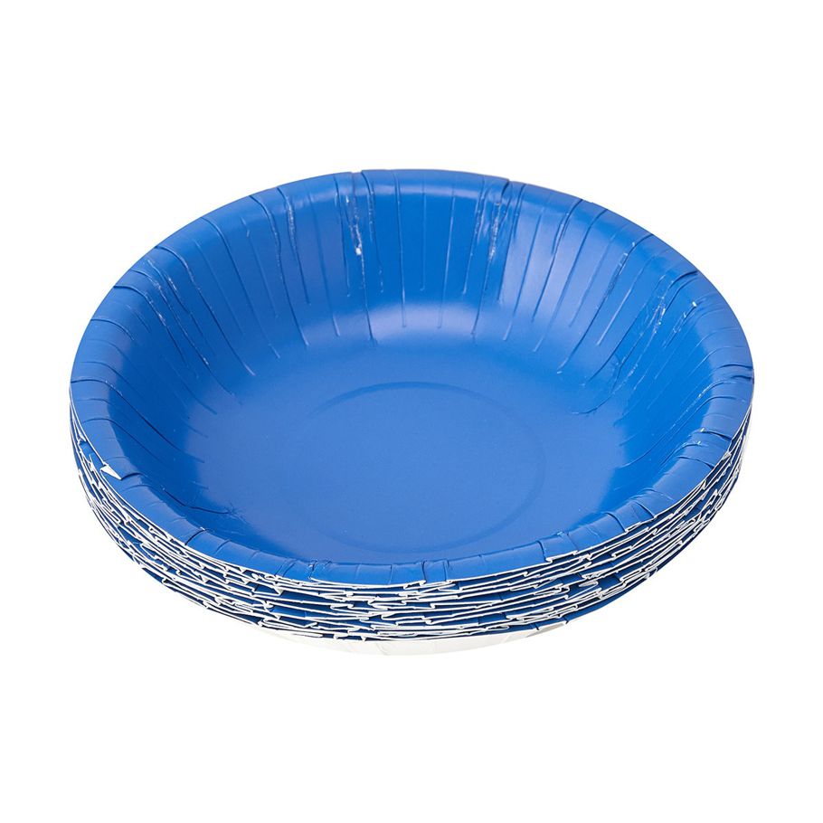 16 Piece Blue Paper Bowls