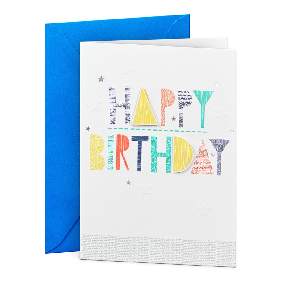 Hallmark Birthday Card - Colour & Pattern