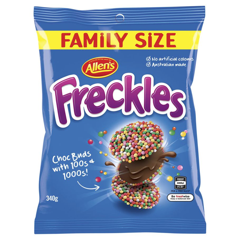 Allen's Freckles Family Size Pack 340g