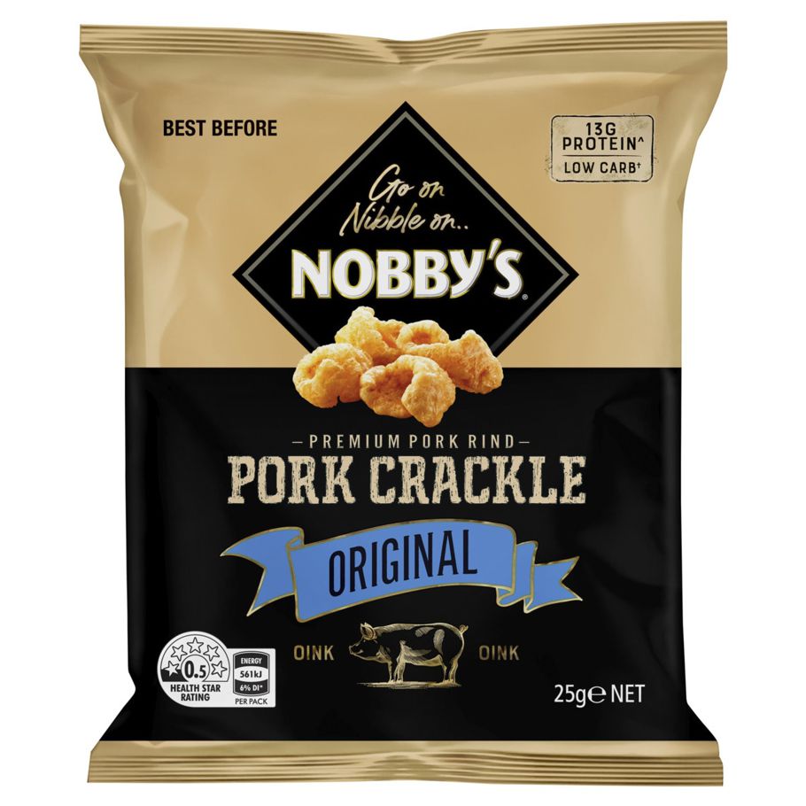 Nobby's Pork Crackle Original 25g