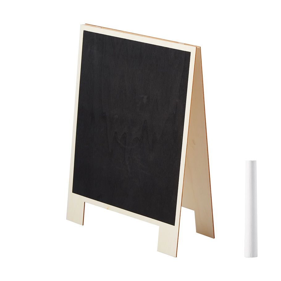 Black Board Easel with Chalk