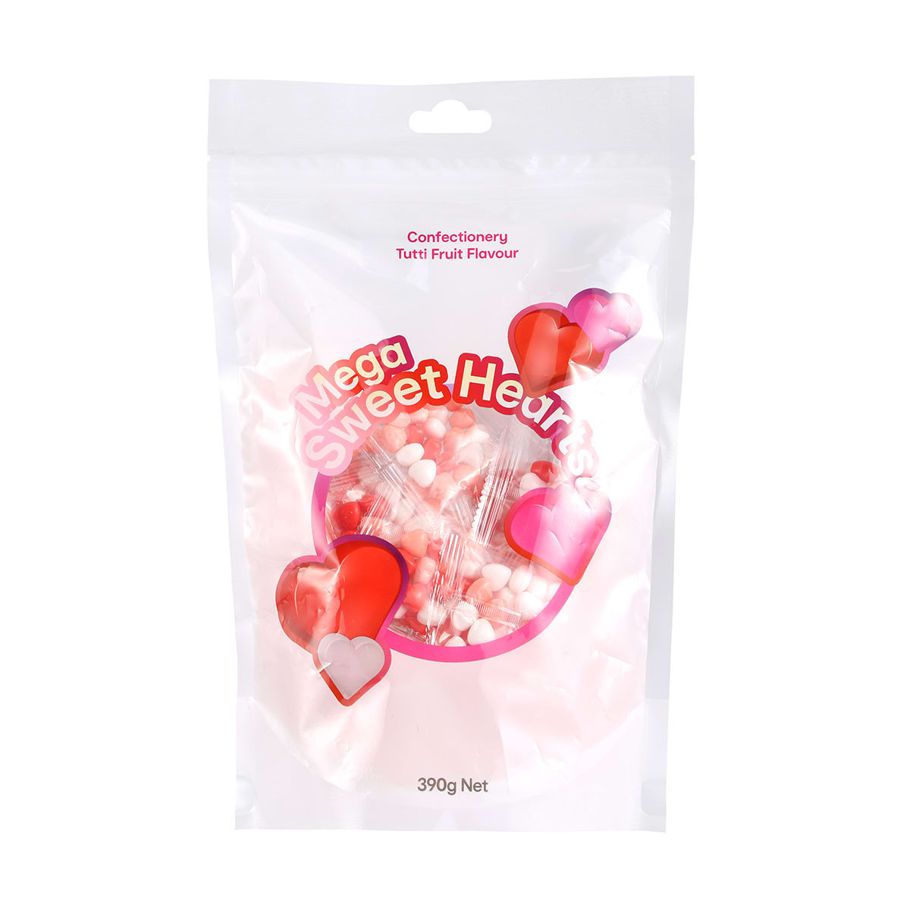 Mega Sweet Hearts Candy 390g