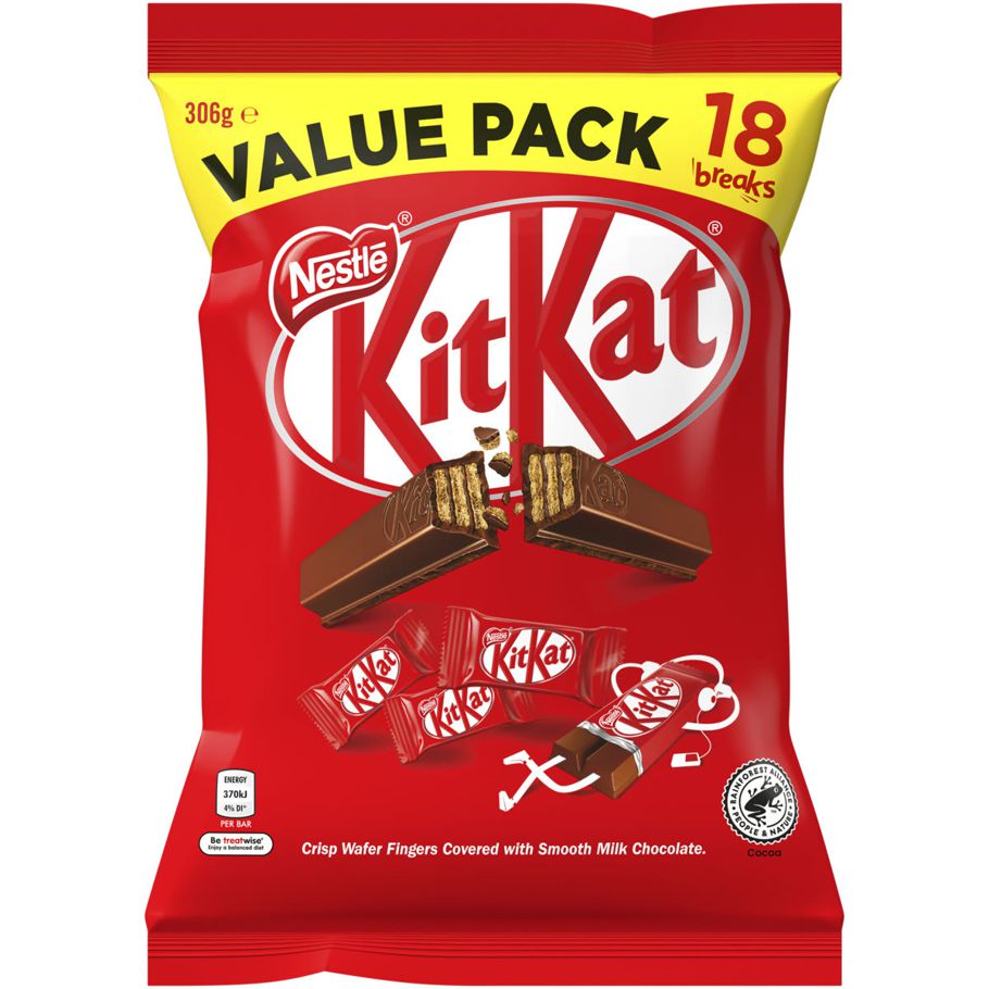 Nestle KitKat 18 Breaks Value Pack 306g