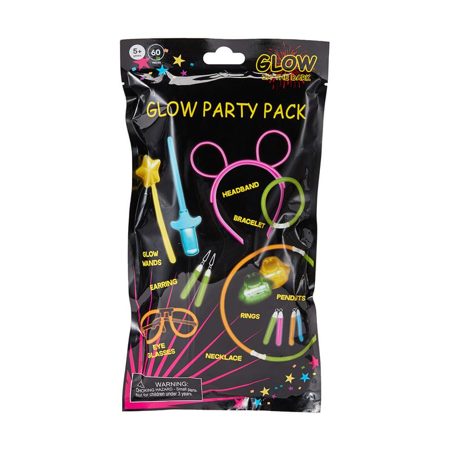 60 Piece Glow Party Pack