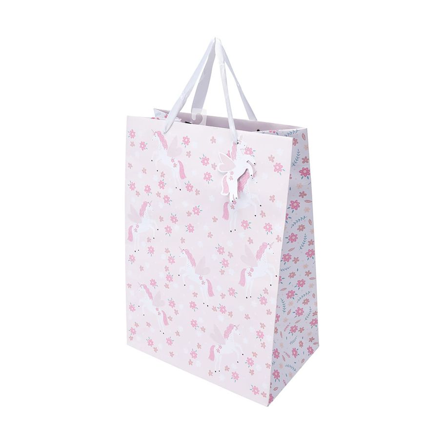 Unicorn Floral Gift Bag - Extra Large