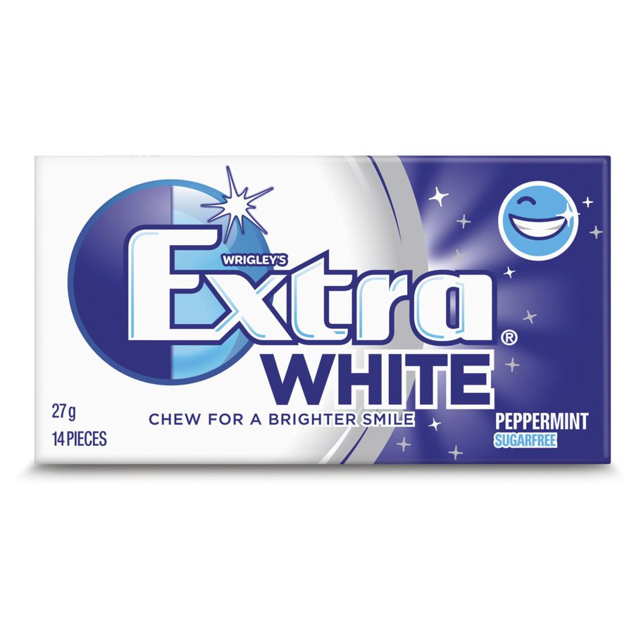 Wrigley's Extra White Peppermint Gum 27g