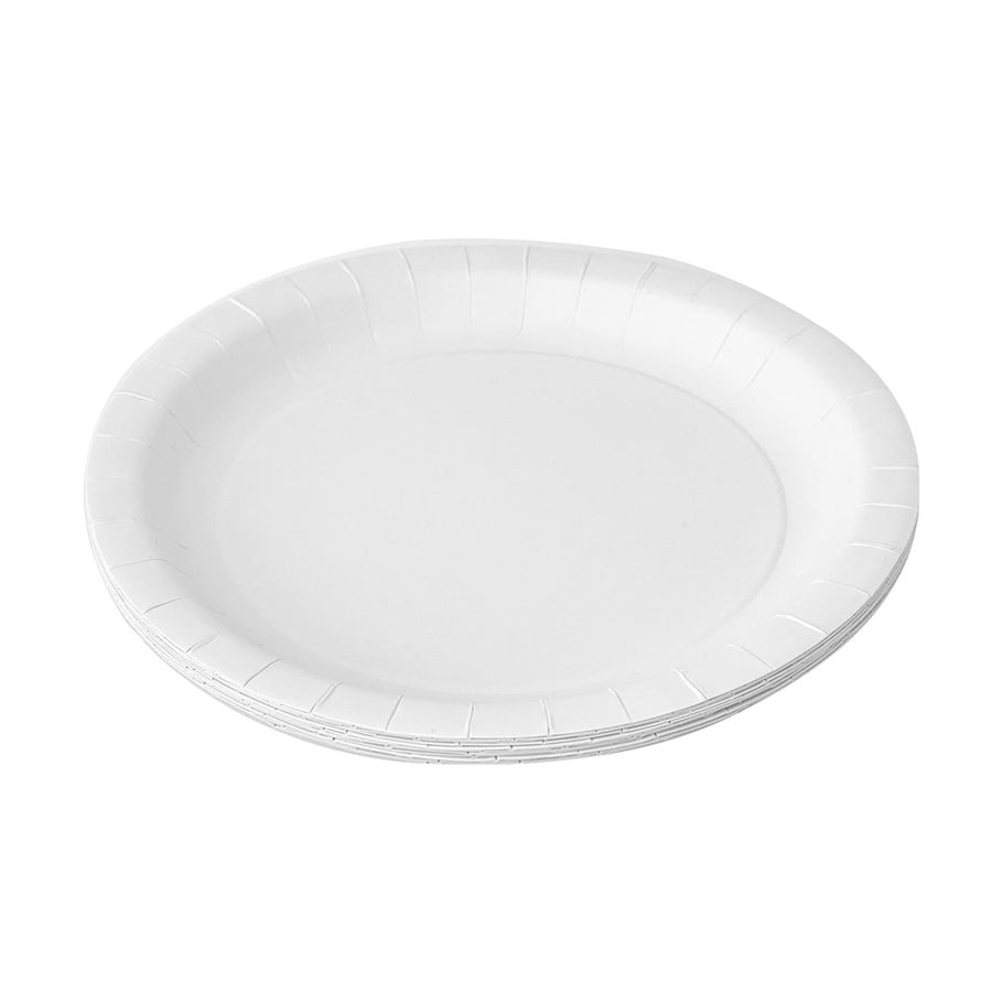 12 Piece White Dessert Plates
