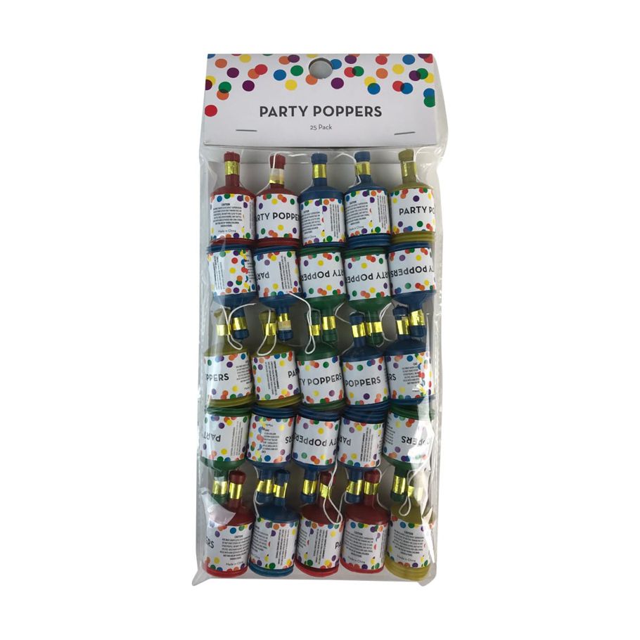 25 Pack Party Poppers
