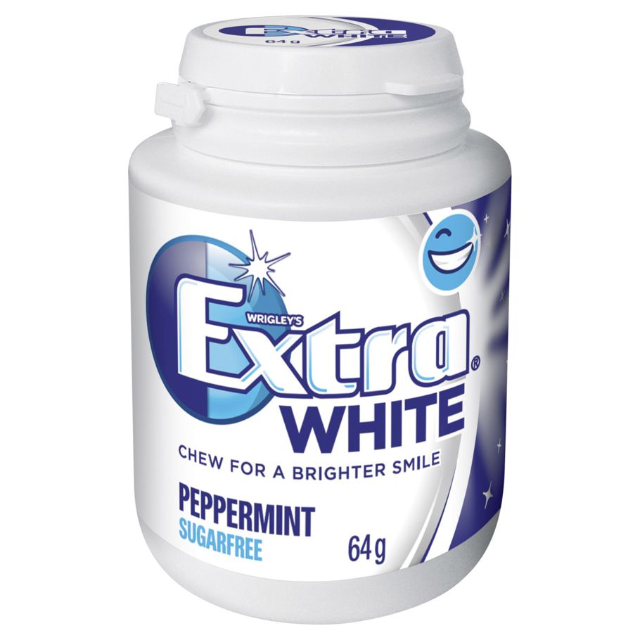 Wrigley's Extra White Peppermint Bottle 64g