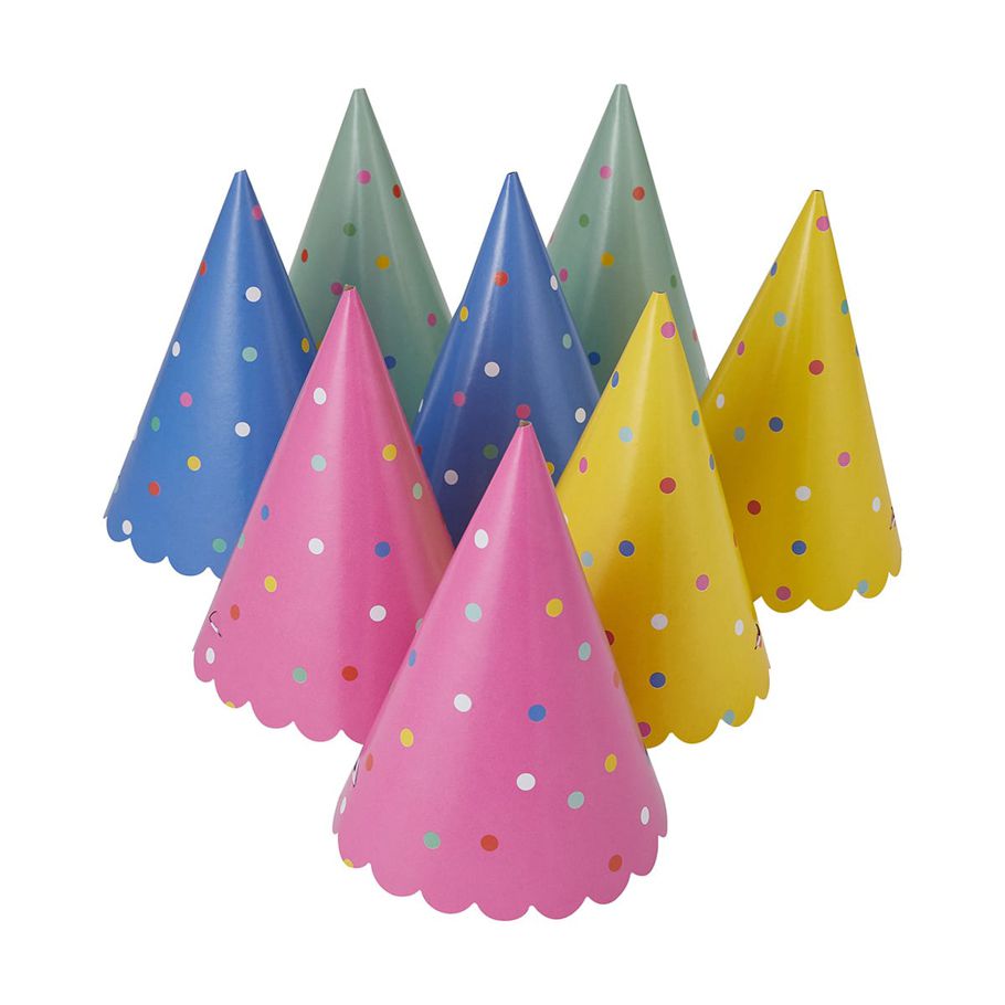 8 Piece Party Hats