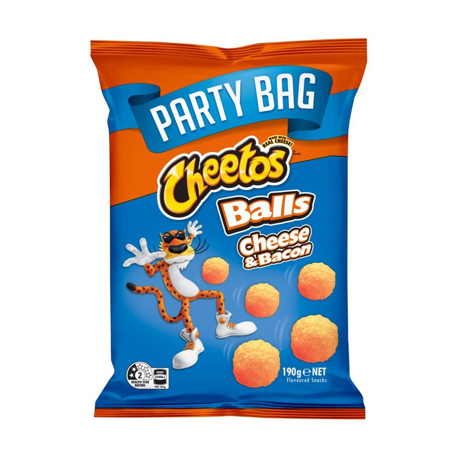 Cheetos Balls Cheese & Bacon Snack 190g