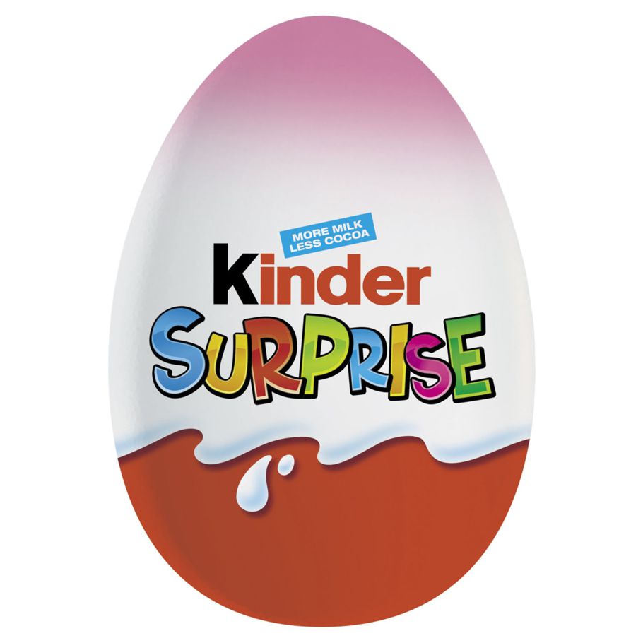 Kinder Surprise Milk Chocolate Egg Pink with Toy 20g
