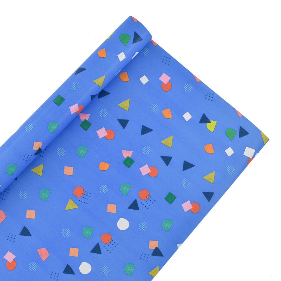 Creative Publishing by Hallmark Gift Wrap Roll - Blue Shapes