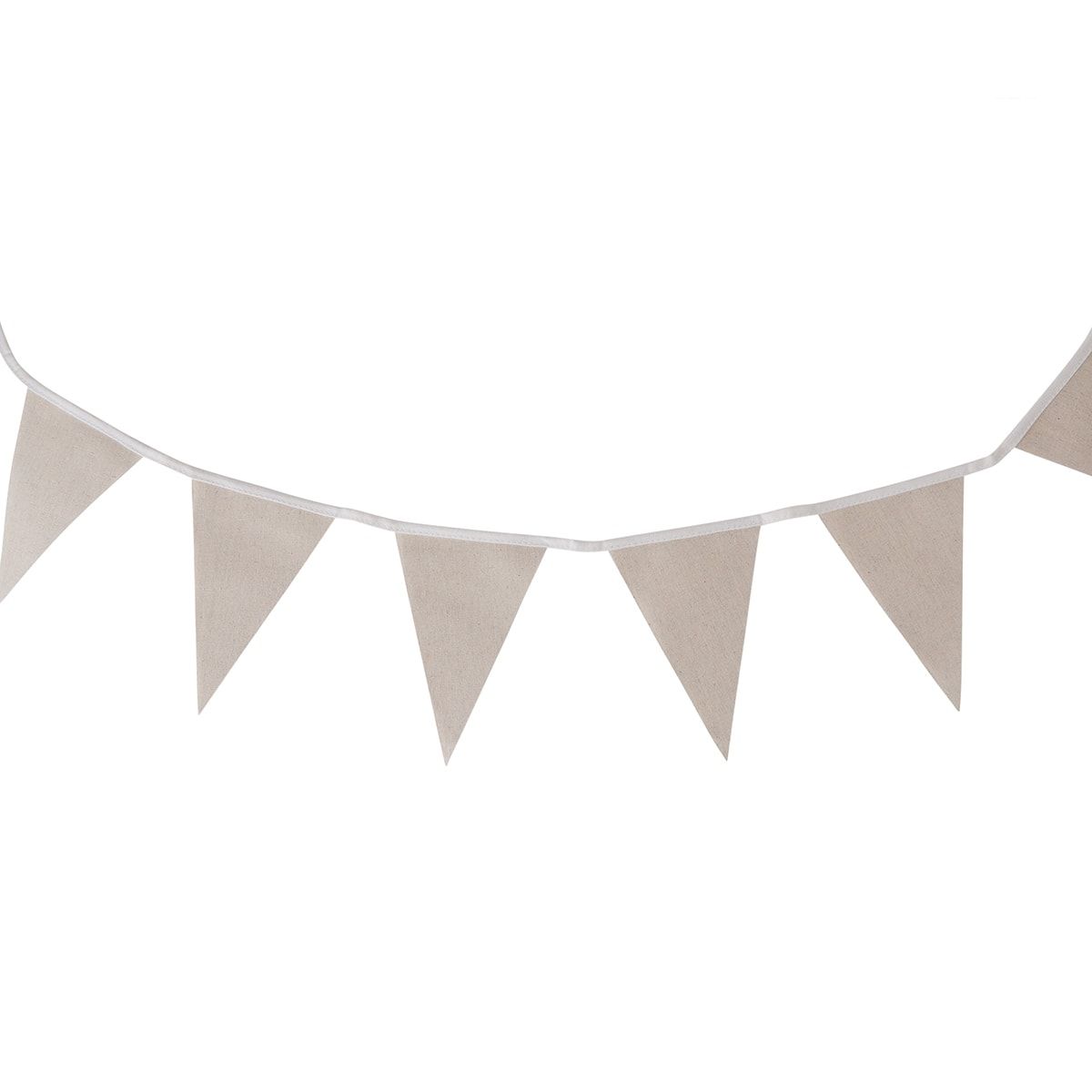 15 Piece Linen Flag Bunting