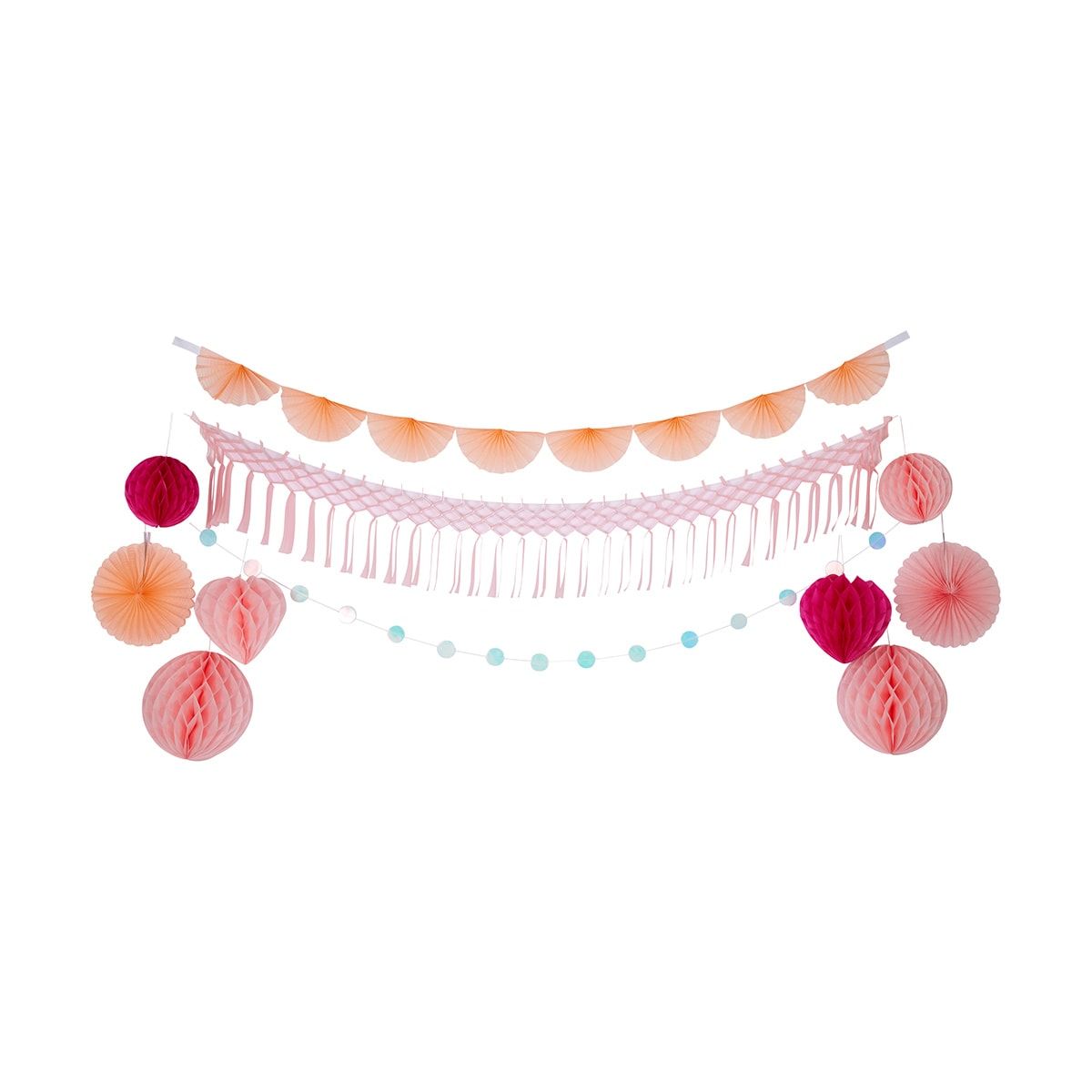 12 Piece Pink Decoration Pack