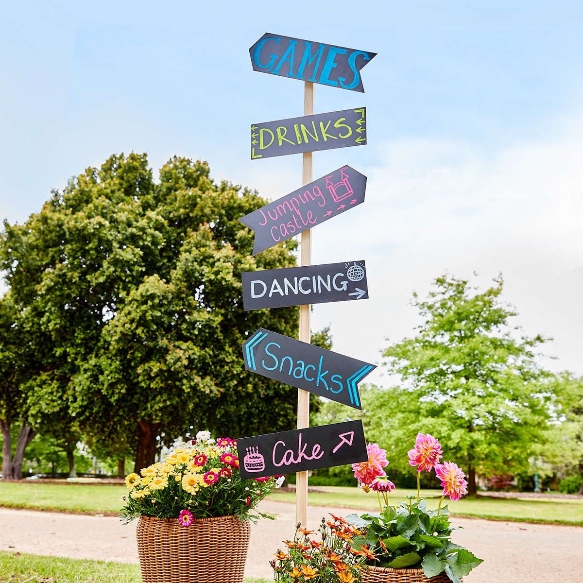 Party Direction Signs
