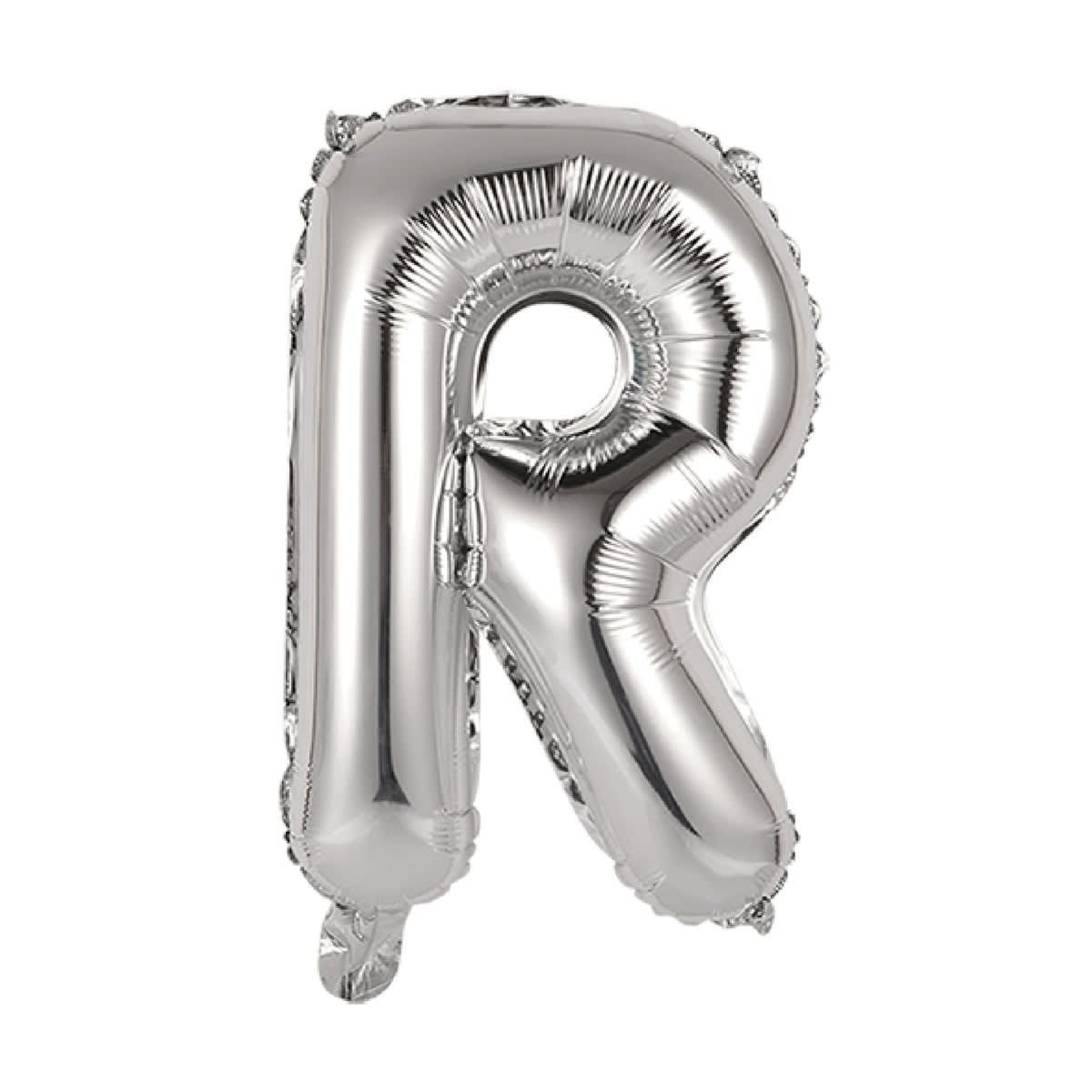 Inflated Letter R Foil Balloon