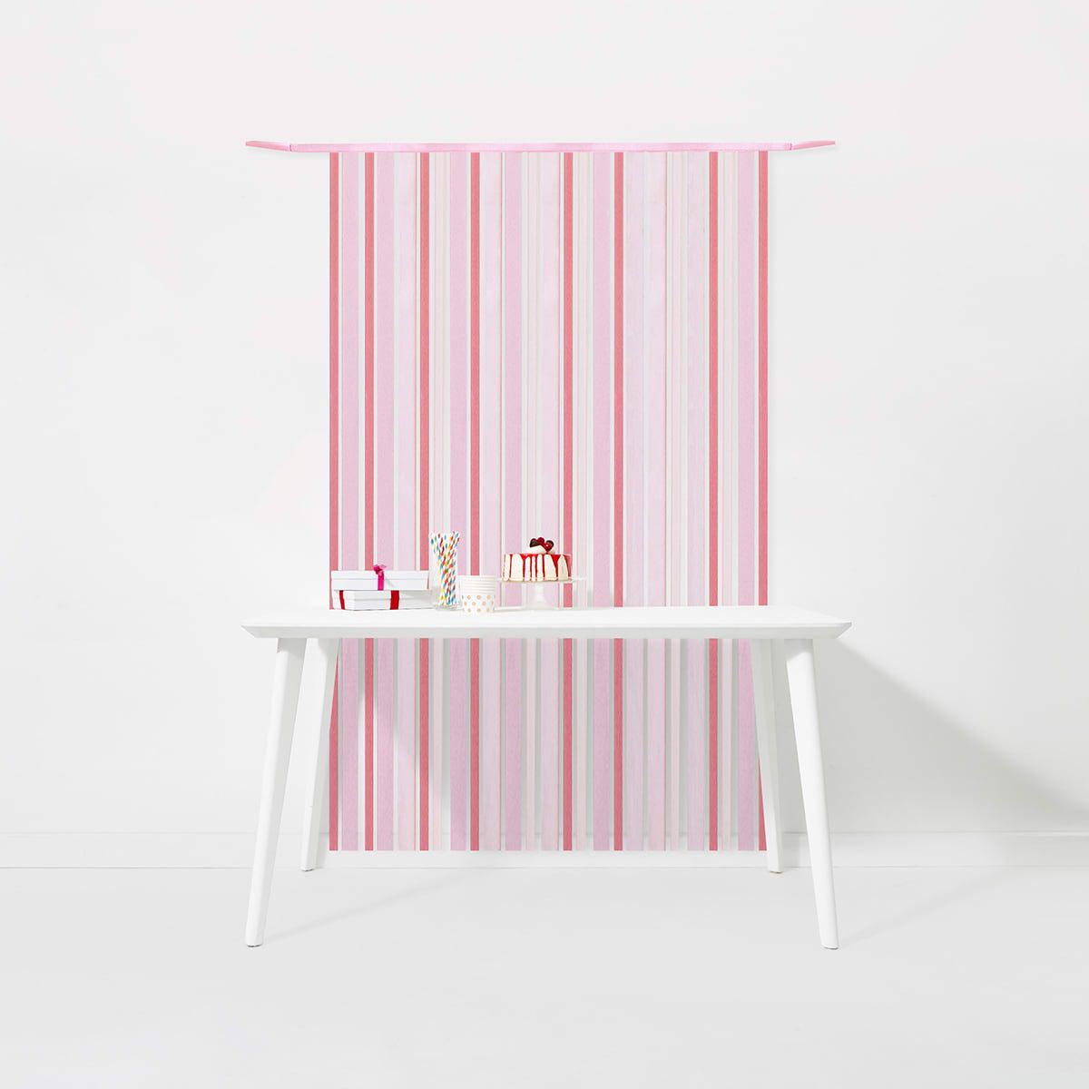 Fabric & Ribbon Backdrop