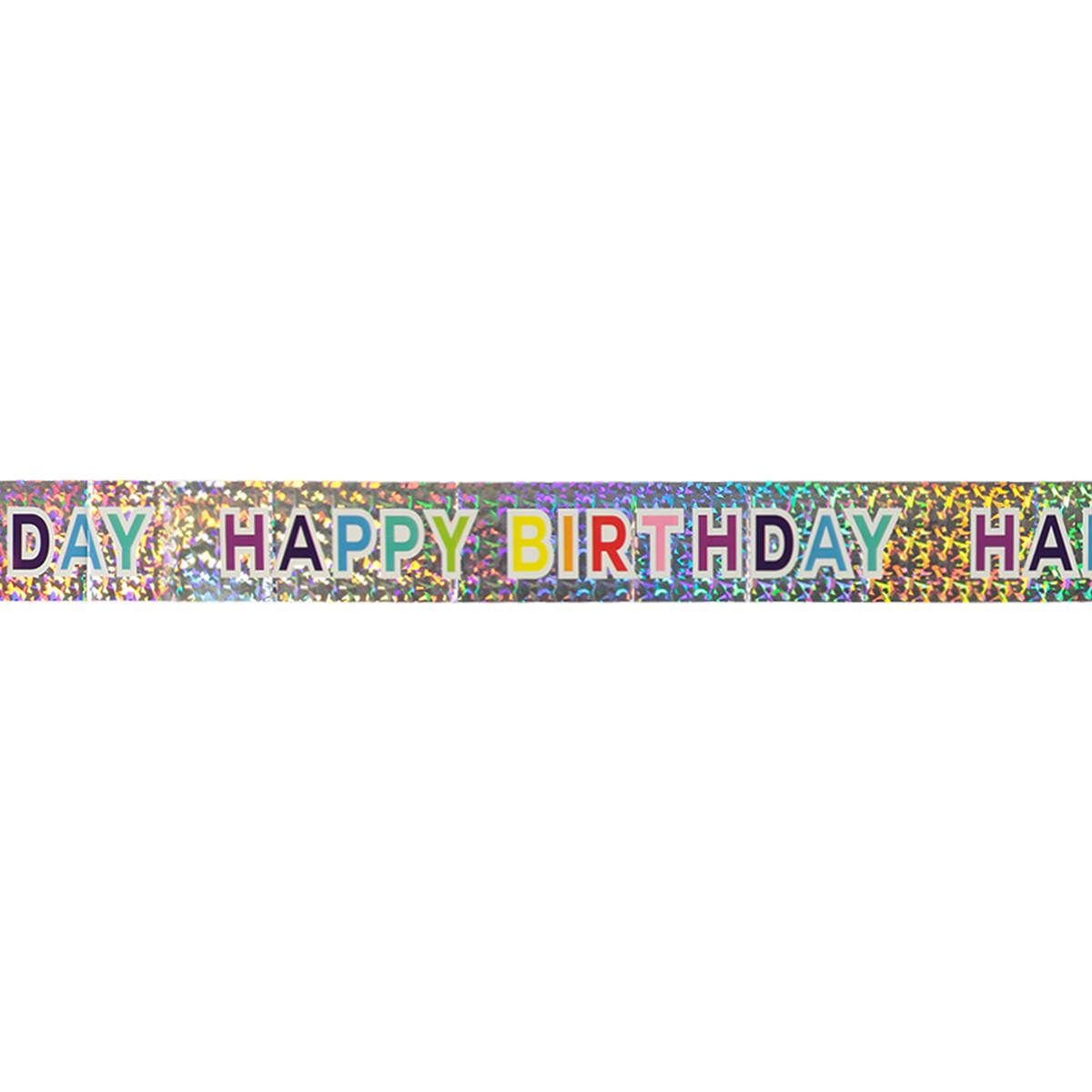 Happy Birthday Foil Banner