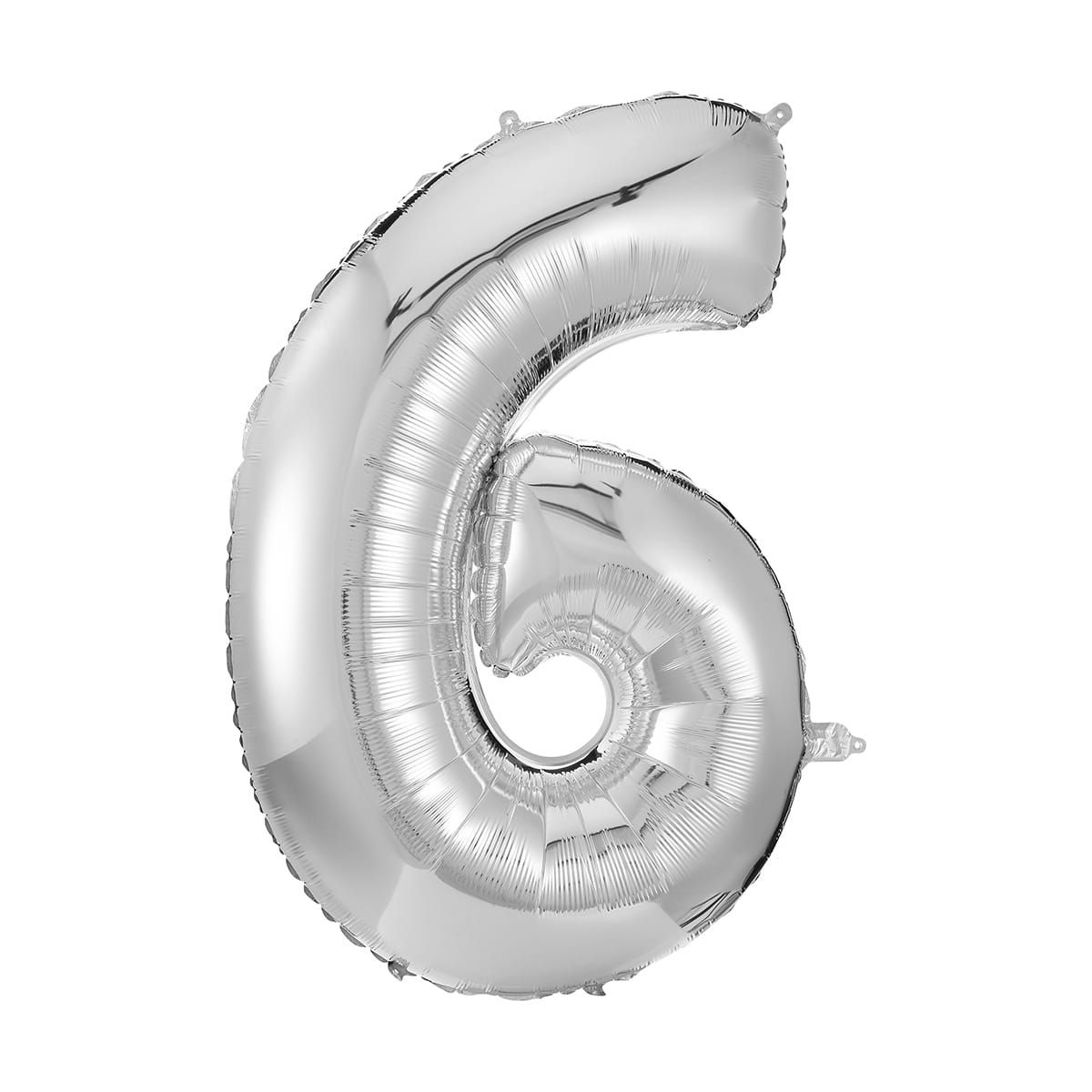 Giant Number 6 Foil Balloon