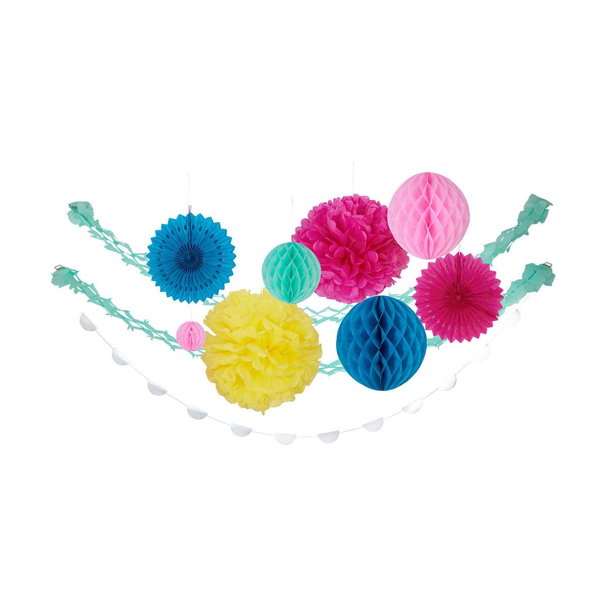 12 Piece Rainbow Decoration Set