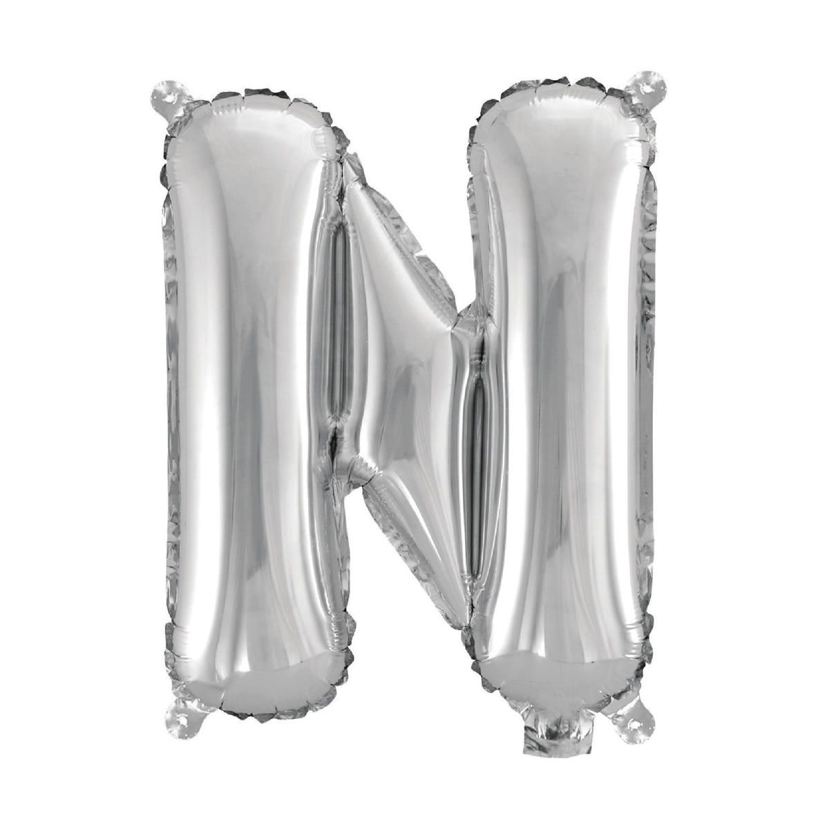 Inflated Letter N Foil Balloon