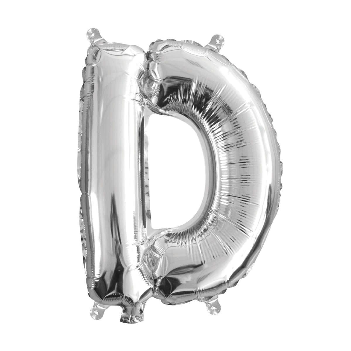Inflated Letter D Foil Balloon