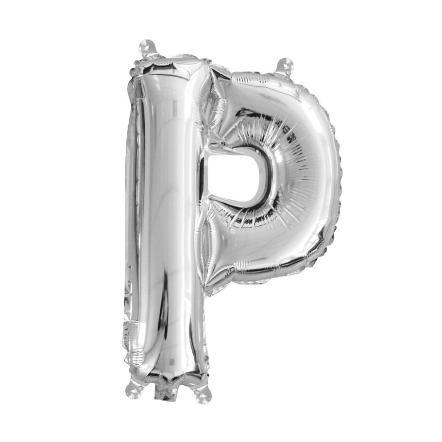 Inflated Letter P Foil Balloon