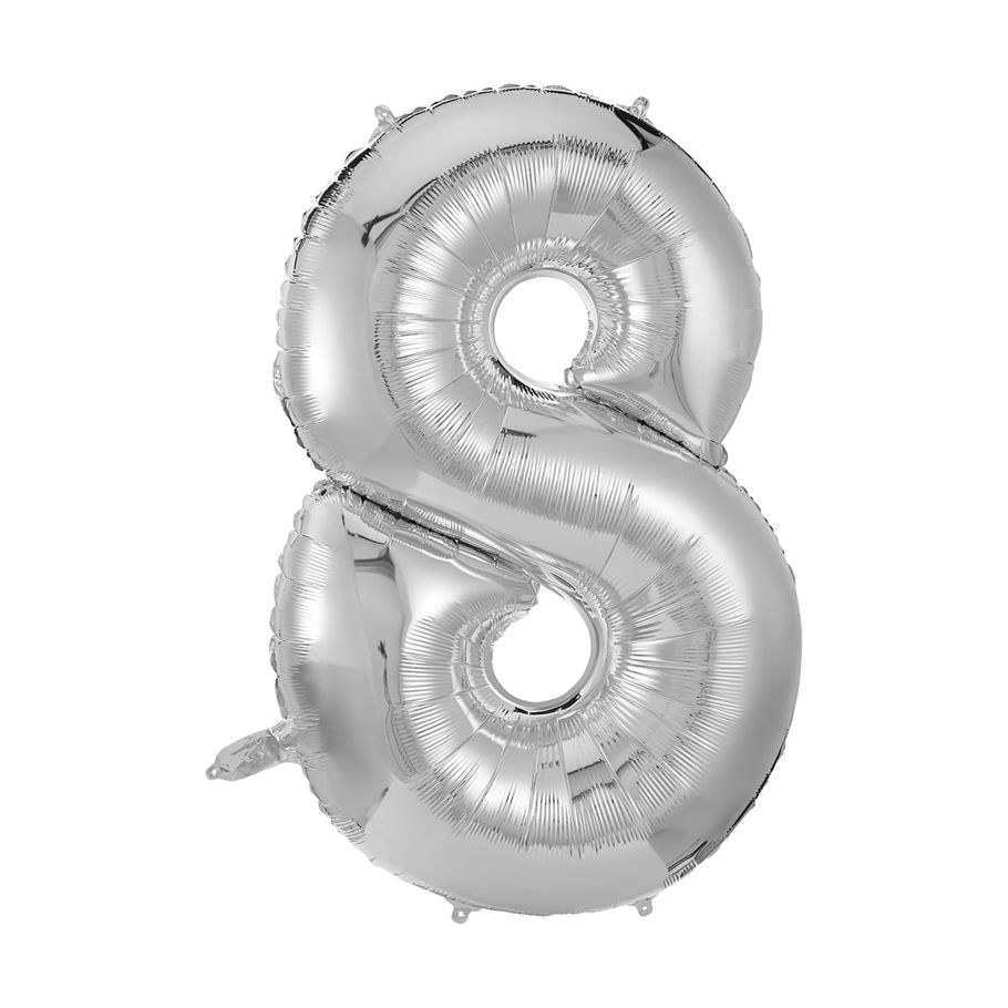 Giant Number 8 Foil Balloon