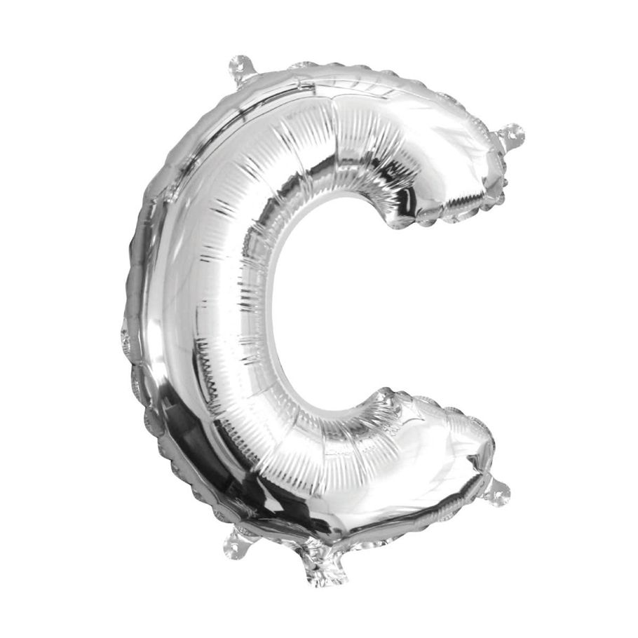 Inflated Letter C Foil Balloon