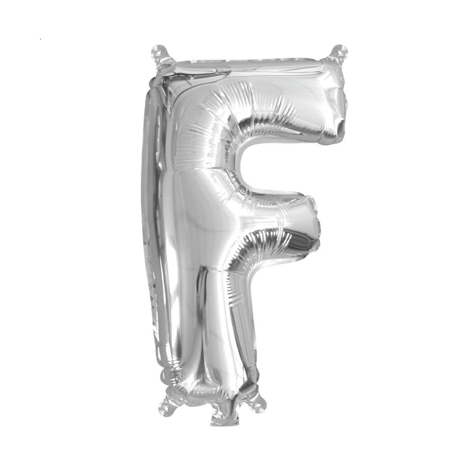 Inflated Letter F Foil Balloon