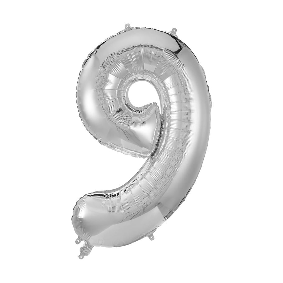 Giant Number 9 Foil Balloon