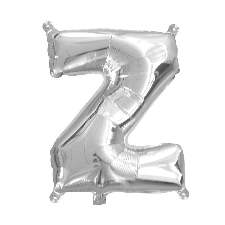 Inflated Letter Z Foil Balloon