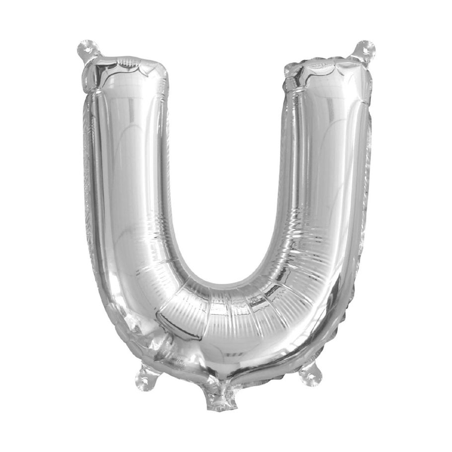 Inflated Letter U Foil Balloon