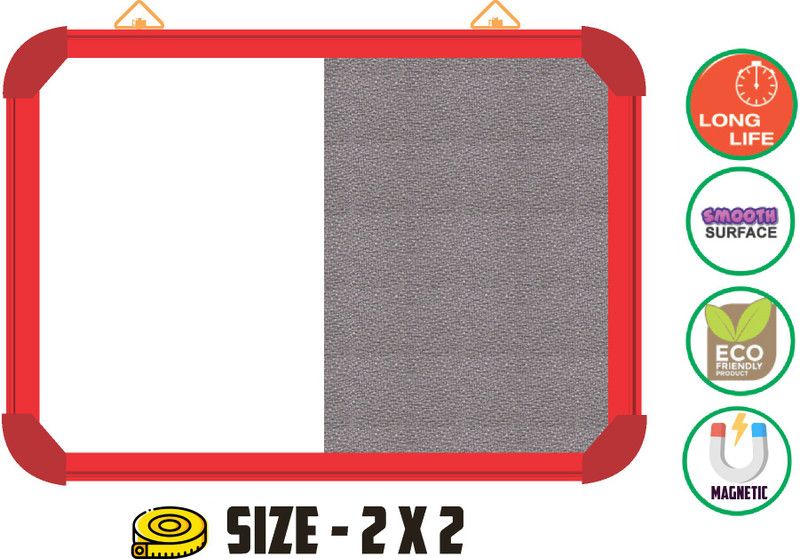 Sunway Display System MAGNETIC board for office & school lightweight 2*2 feet, RED Aluminium (ACID )Bulletin Board Bulletin Board MAGNETIC BOARD Bulletin Board CORK Bulletin Board  (ACID)