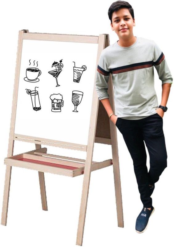 Third Eye White Board For Kids (Design-12) White board  (60 cm x 90 cm)