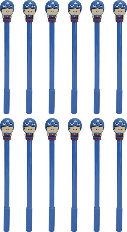Asera Birthday Return Gifts Avengers Theme Gel Pen  (Pack of 12, Blue)
