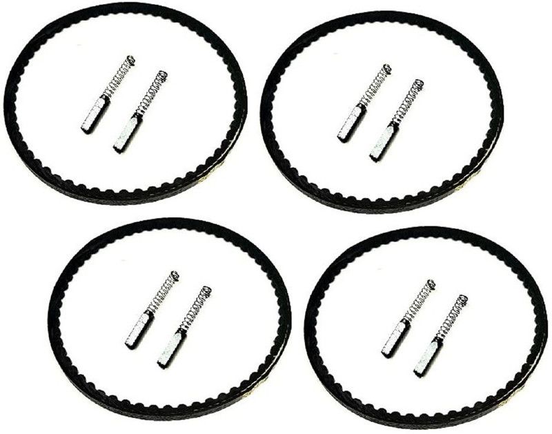 ZENITH Motor Belt and Carbon Black 6 X 550 mm 4pc Belt 8 Carbon set for Mini Motor Nylon Round Sewing Belt