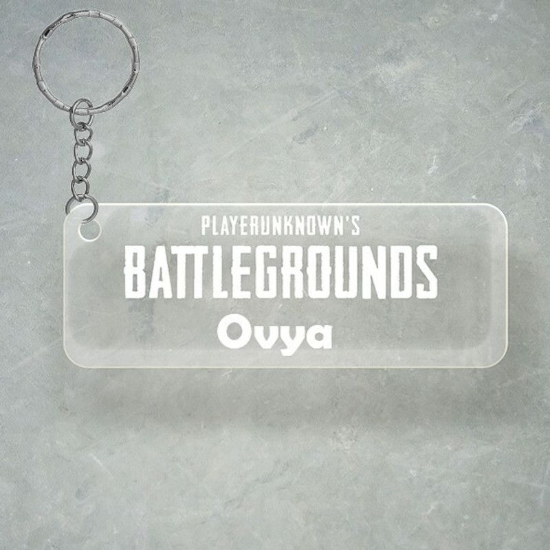SY Gifts PUBG Design With Ovya Name Key Chain