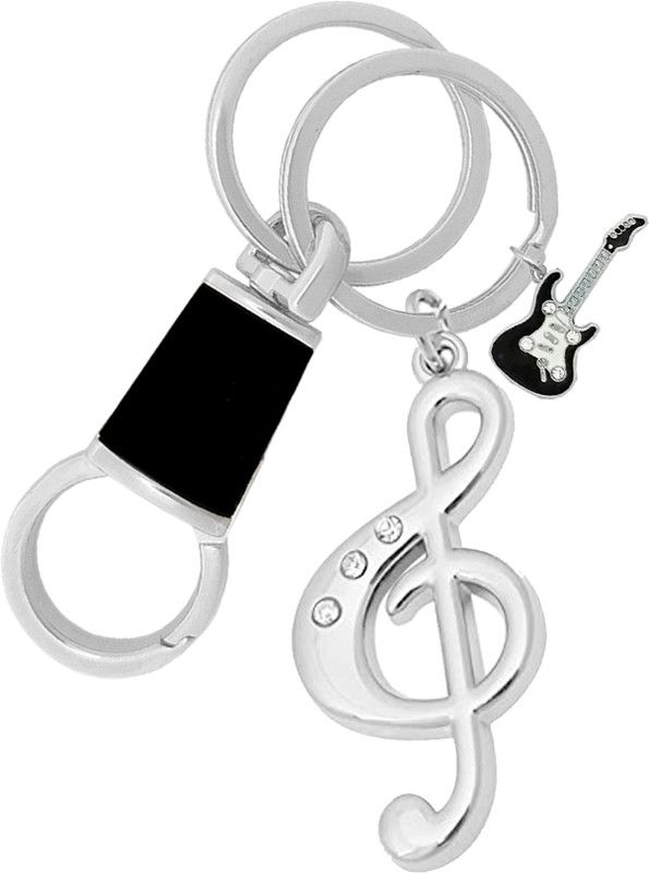 KYP Fashion Musical Note Music Symbol Accessories Fashionable Guitar Pendant Keyring Key Chain