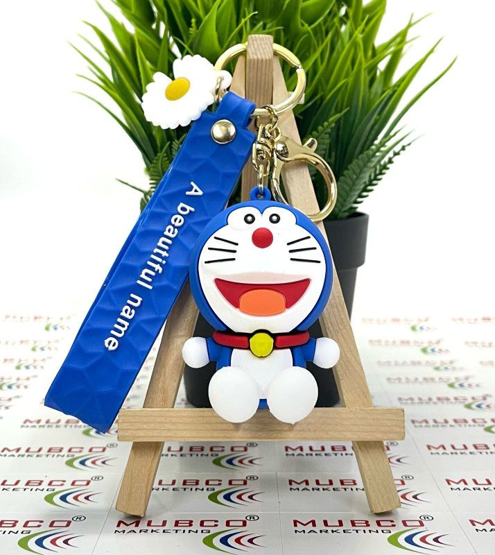 Mubco Cute Cartoon 3D Doraemon Keychain | Strap Charm & Hook | Toy Kids Gift Boy Girl Key Chain