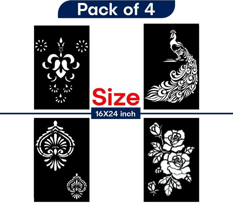 JAZZIKA Painting Wall Stencils 