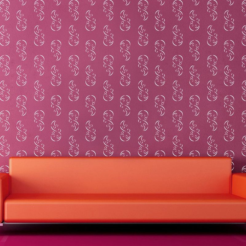 Arhat ASR-E68 GLOSSY PVC (Wall Décor & Art) Stencil  (Pack of 3, DESIGNER MOTIFF)