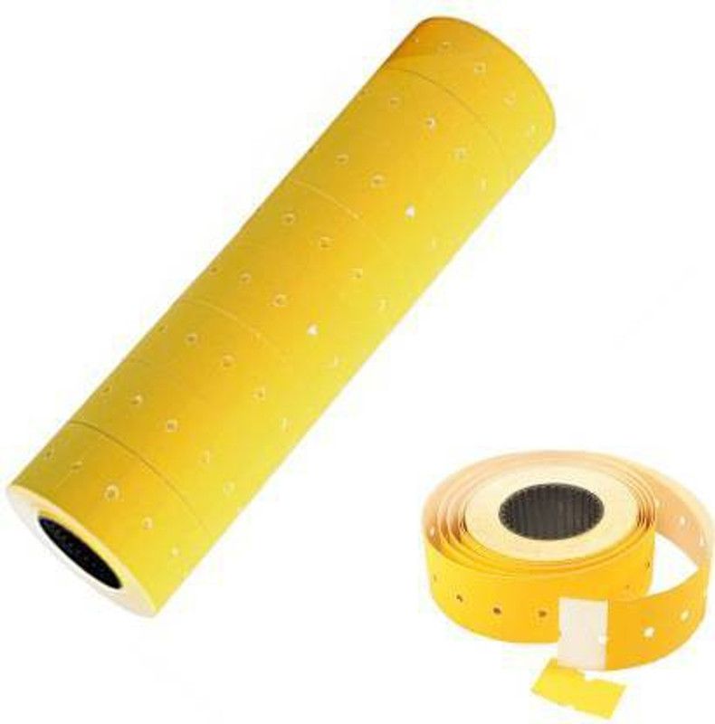 greengrow MRP Mark Sticker Labeller roll Price Labels Paper Self-adhesive Paper Label (Yellow) Self-adhesive Paper Label  (Yellow)