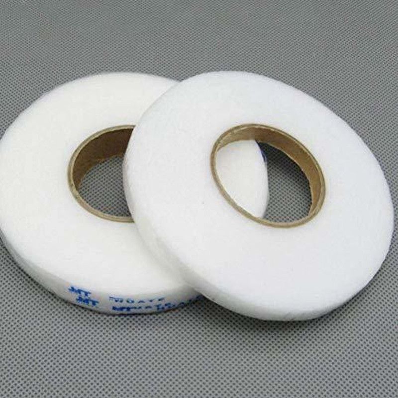 GTH Double Sided Hem Tape Cotton Soft Touch Canvas Roll (Set of 2)  (White)