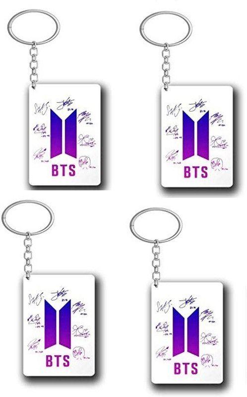 Convay M1 BTS Logo Rectangle Shape KeyChain SET 4 Key Chain