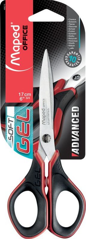 Maped Soft Gel Advance 17Cm Scissors  (Set of 1, Multicolor)